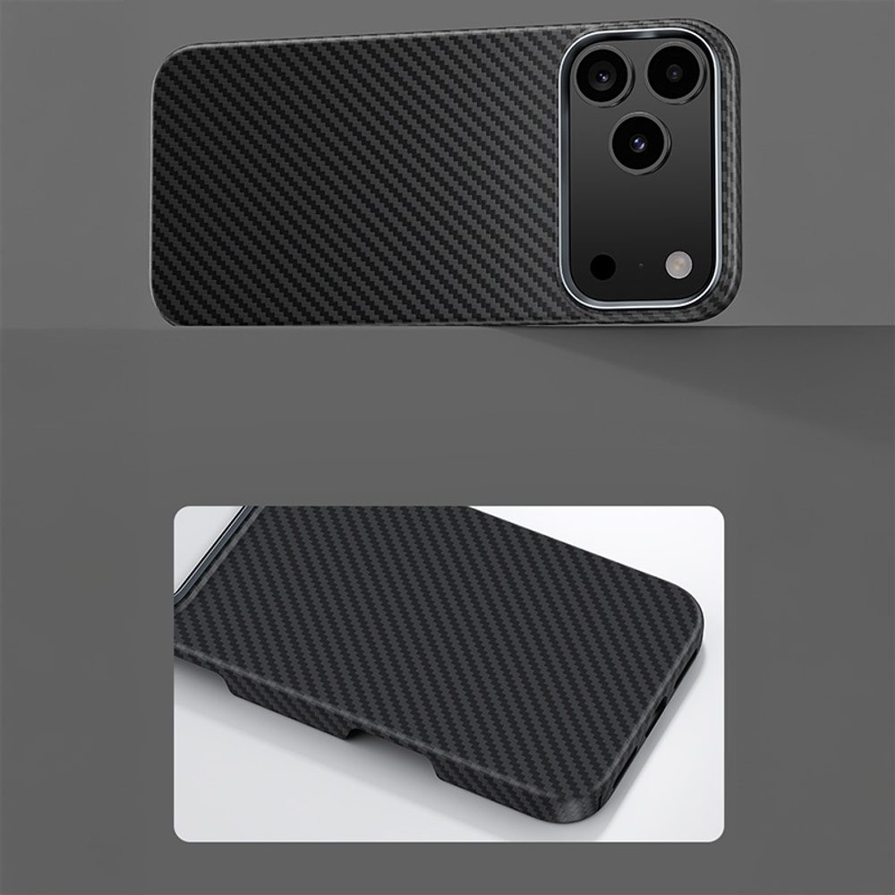 Benks Magnetic Armor Air Kevlar obal Metal Frame, iPhone 17 Pro, čierny