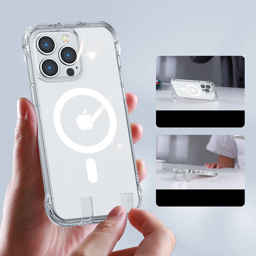Joyroom Magnetic Defender Husă Cu MagSafe, IPhone 14 Plus, Transparentă