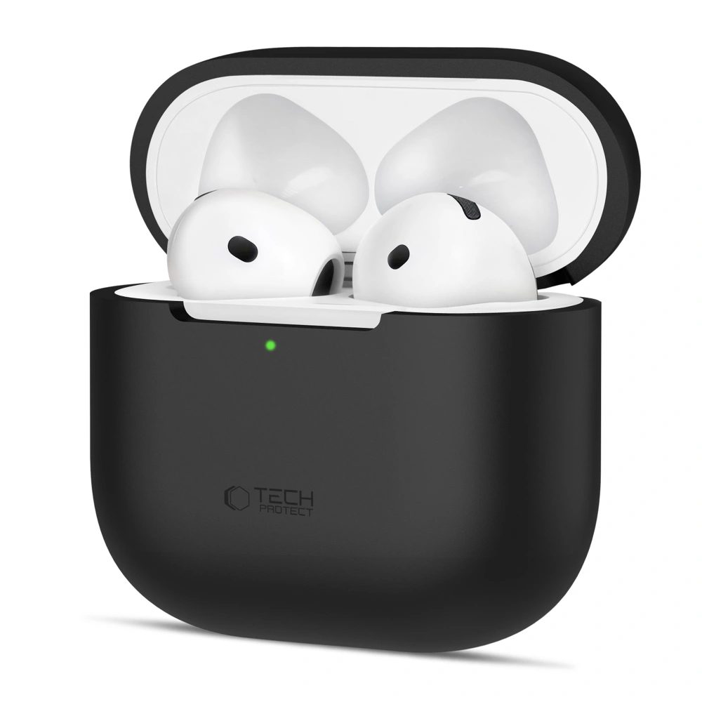 Tech-Protect Szilikon tok, Apple AirPods 4, fekete