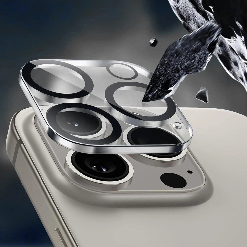 Tech-Protect Cam Fit+, sklíčko pre objektív fotoaparátu, iPhone 17 Pro, priehľadné