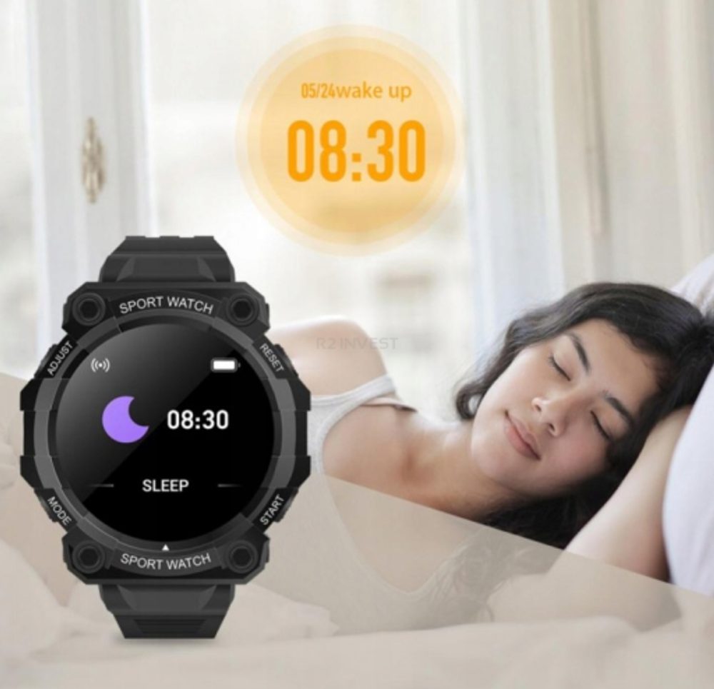 Smartwatch FD68, Fekete