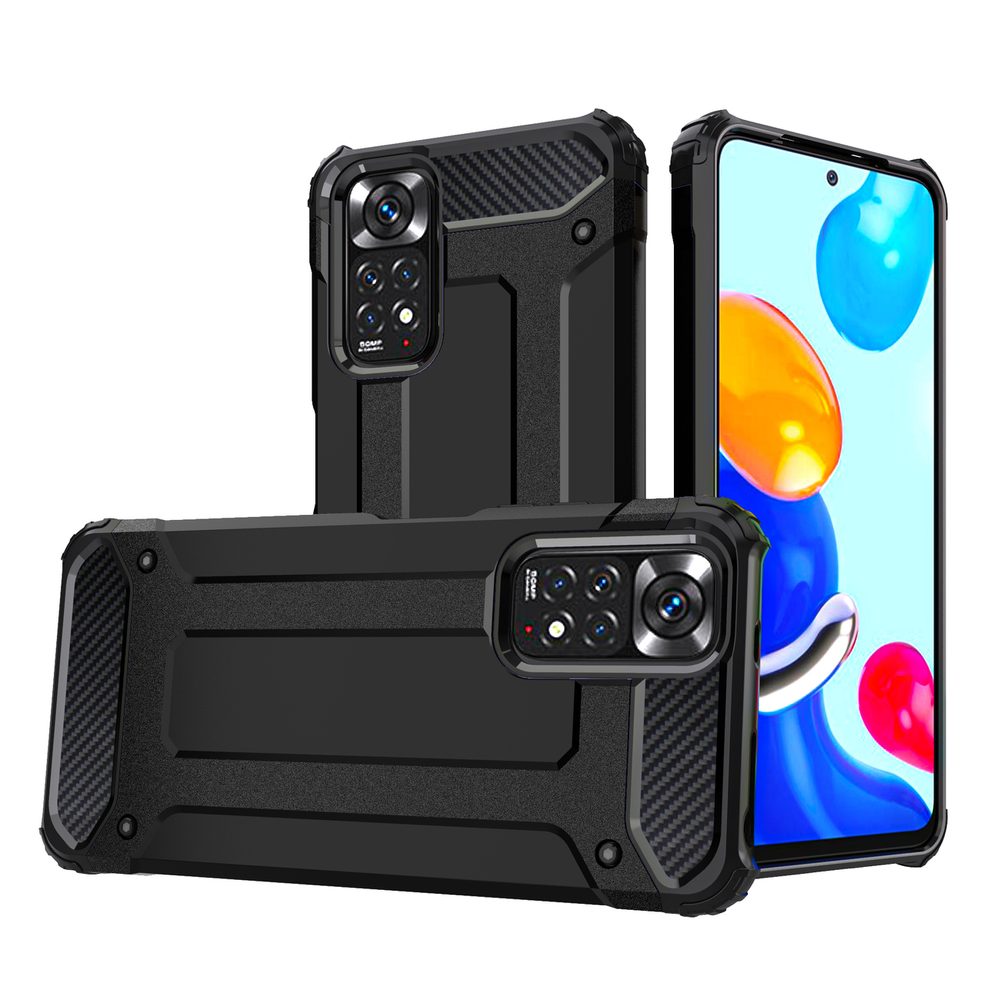 Hibrid Armor Xiaomi Redmi Note 11S / Note 11, Fekete