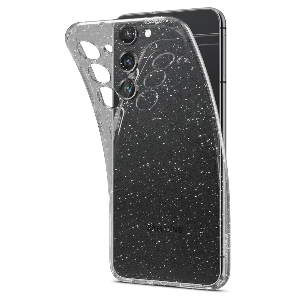 Spigen Liquid Crystal Telefontok, Samsung Galaxy S23 Plus, Glitter Crystal