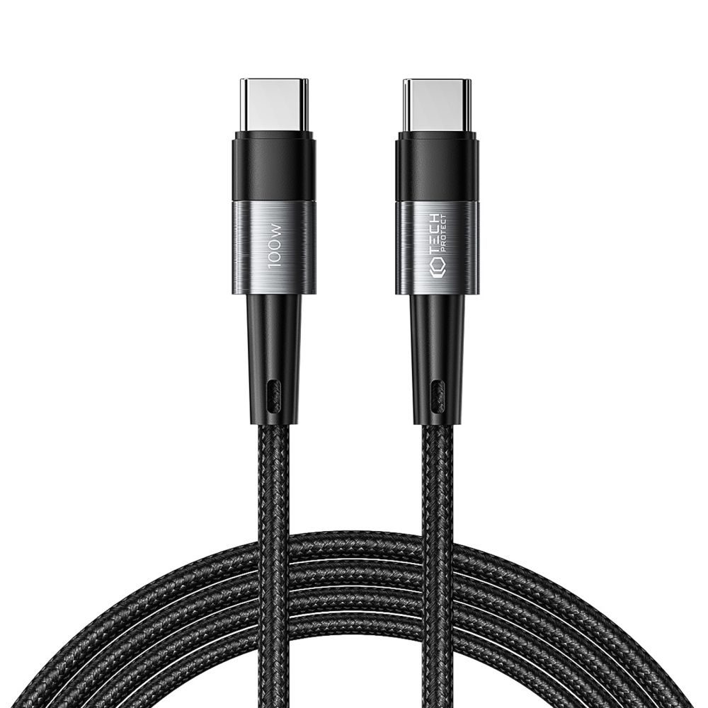 Tech-Protect UltraBoost USB-C kábel, PD100W/5A, 2m, szürke