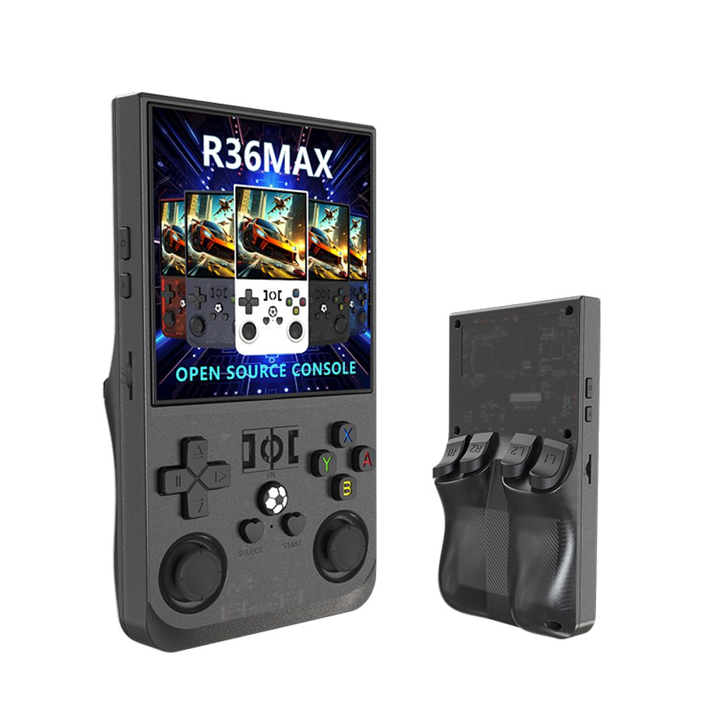 Levně R36 Max Přenosná herní konzole s 4,0" IPS displejem, černá