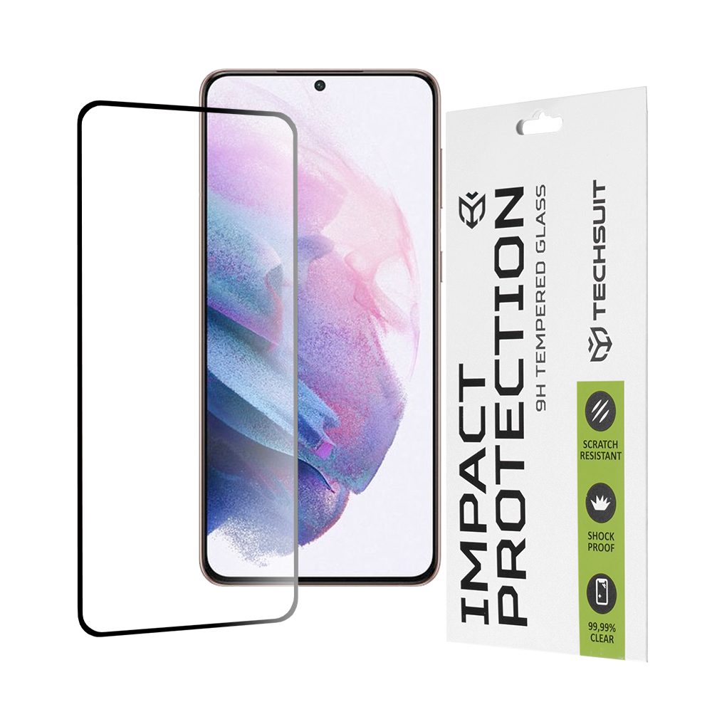 Levně Techsuit 111D Tvrzené sklo, Samsung Galaxy S21 Plus 5G, černé