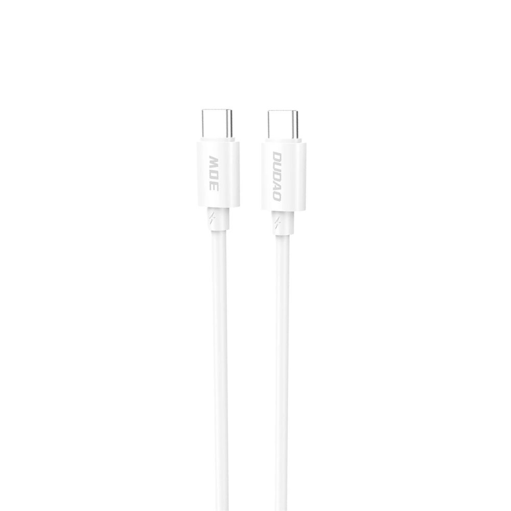 Levně Dudao L4C kabel USB-C - USB-C, 30W, 2 m, bílý