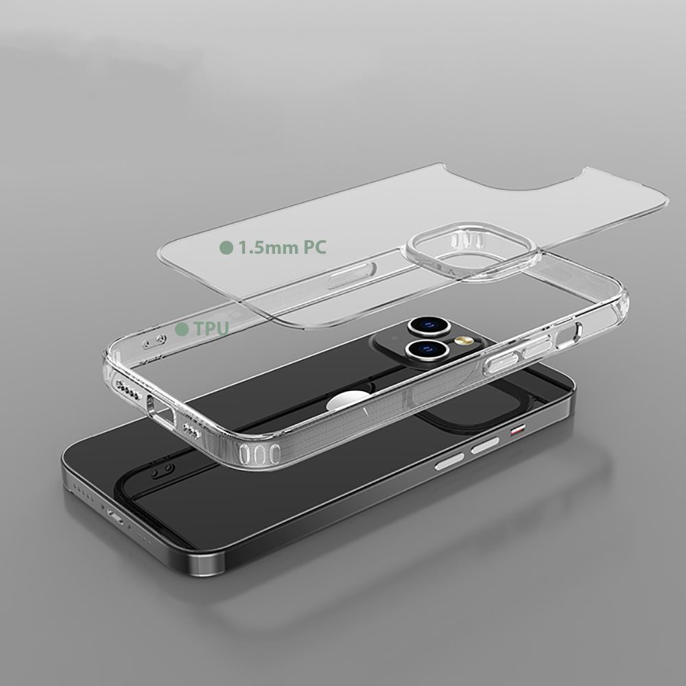 Tech-Protect Flexair Hybrid, IPhone 15 Pro, átlátszó