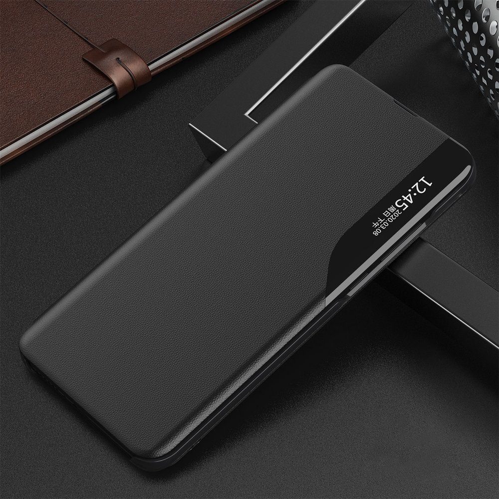 Eco Leather View Case, Samsung Galaxy A32 4G, črn