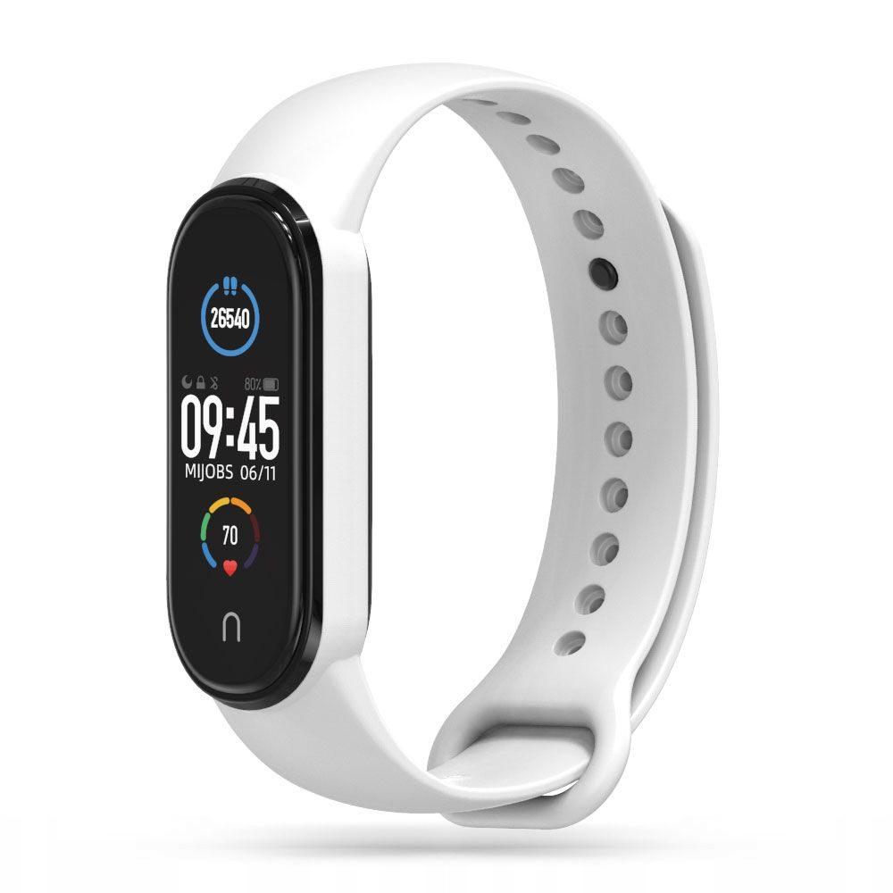 Tech-Protect IconBand Xiaomi Mi Smart Band 5 / 6 / 6 NFC / 7, Albă