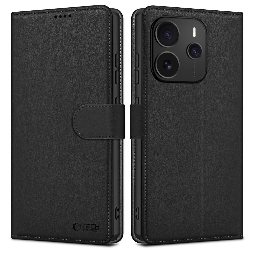Tech-Protect Xiaomi Redmi Note 14 5G / Poco M7 Pro 5G, fekete tok