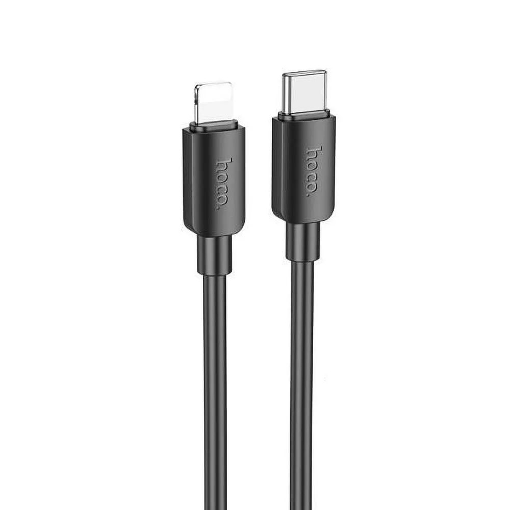 Hoco X96 USB-C - Lightning kábel, PD 2.4A 20W, 1 m, fekete