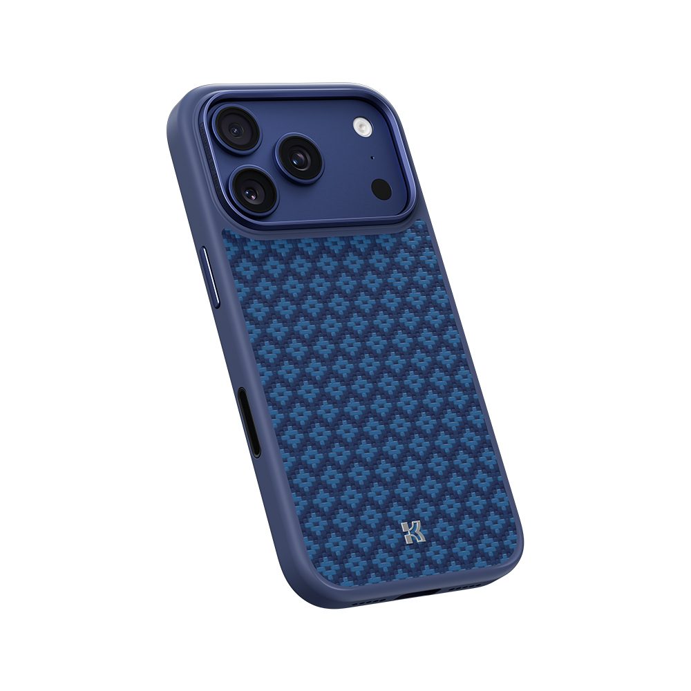 Benks Magnetic Armor Pro Armor Grid Kevlar obal Metal Frame, iPhone 17 Pro Max, modrý