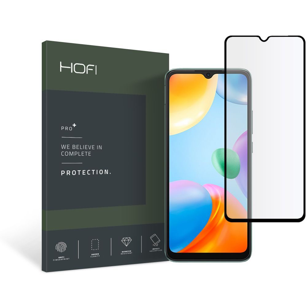 Hofi Pro+ Folie De Sticlă Securizată, Xiaomi Redmi 10C, Neagră