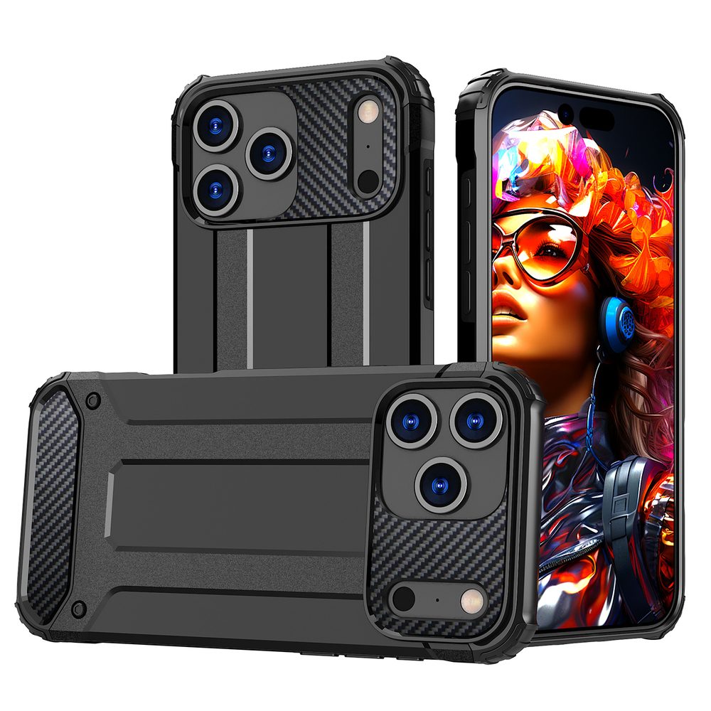 Levně Hybrid Armor iPhone 17 Pro, černé