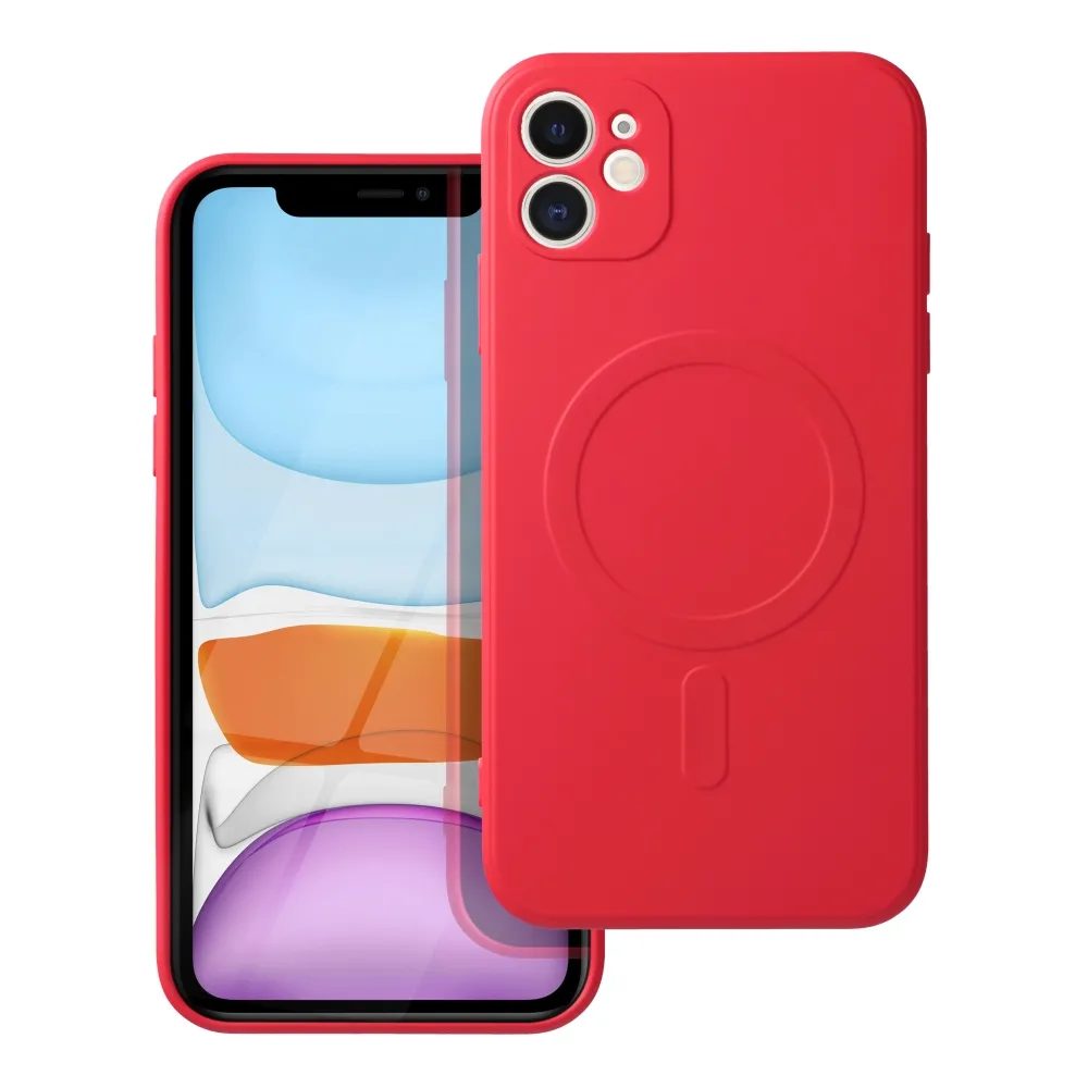 Silicone Mag Cover Husă, IPhone 11, Roșu