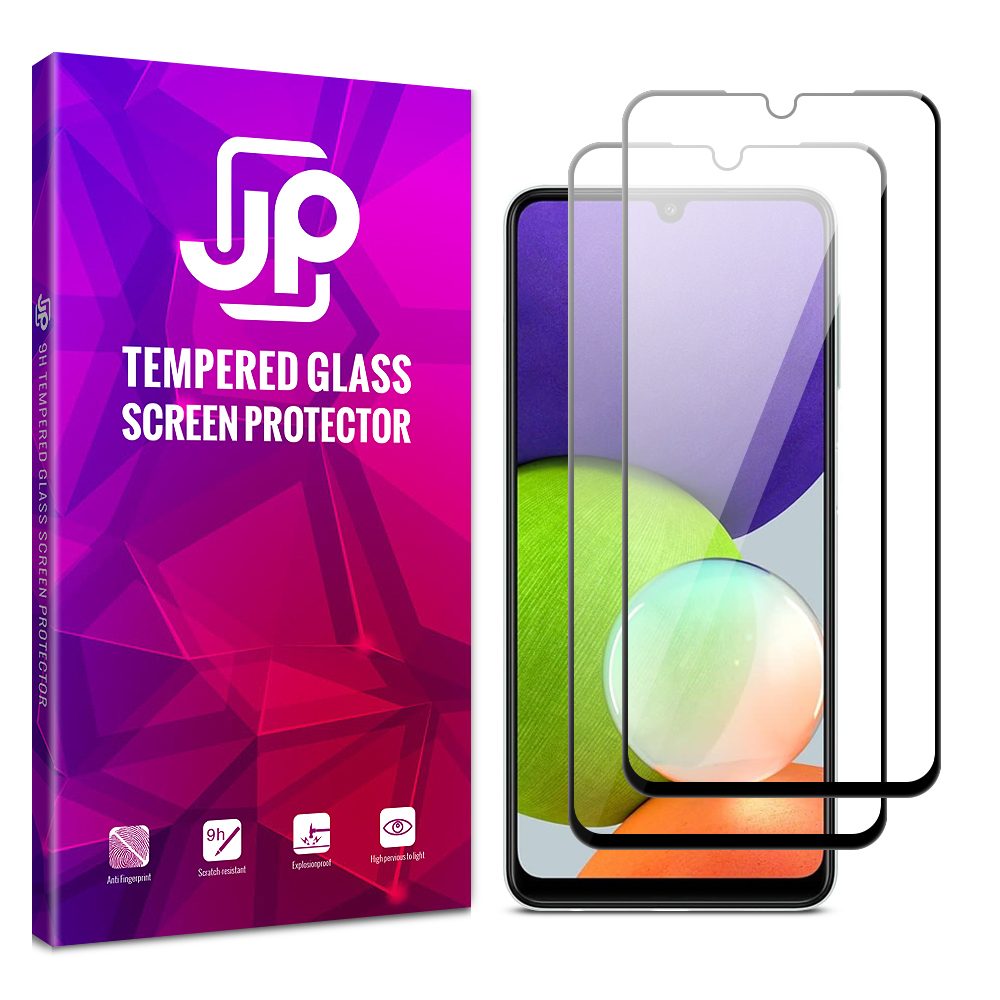 JP 2x 3D Steklo, Samsung Galaxy A22 4G, črno
