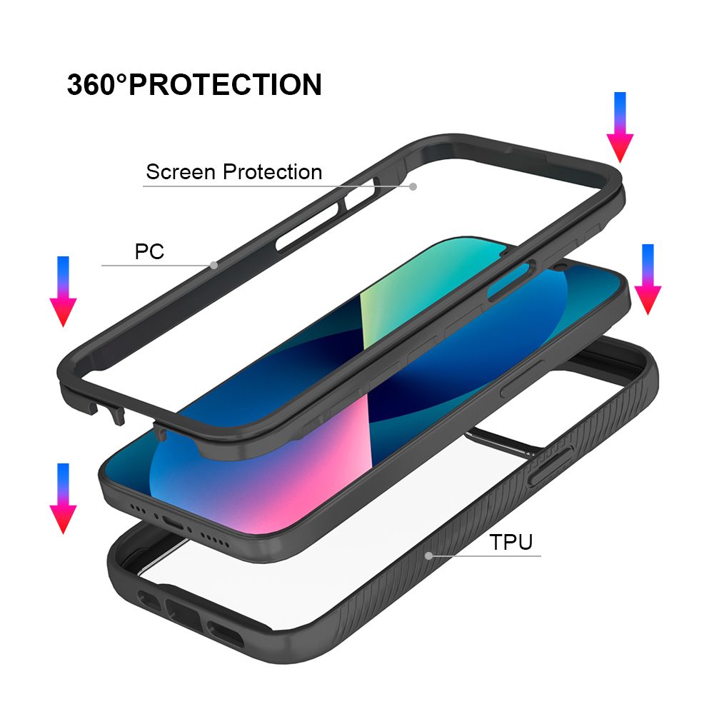 JP Defense360 Tok, IPhone 13, Fekete