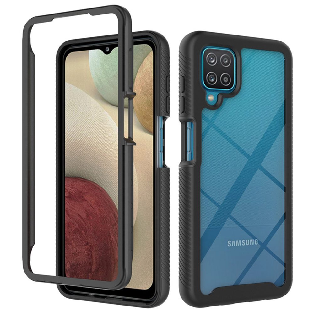 Techsuit Defense360 Pro + Zaštitna Folija, Samsung Galaxy A12 / A12 Nacho, Crna