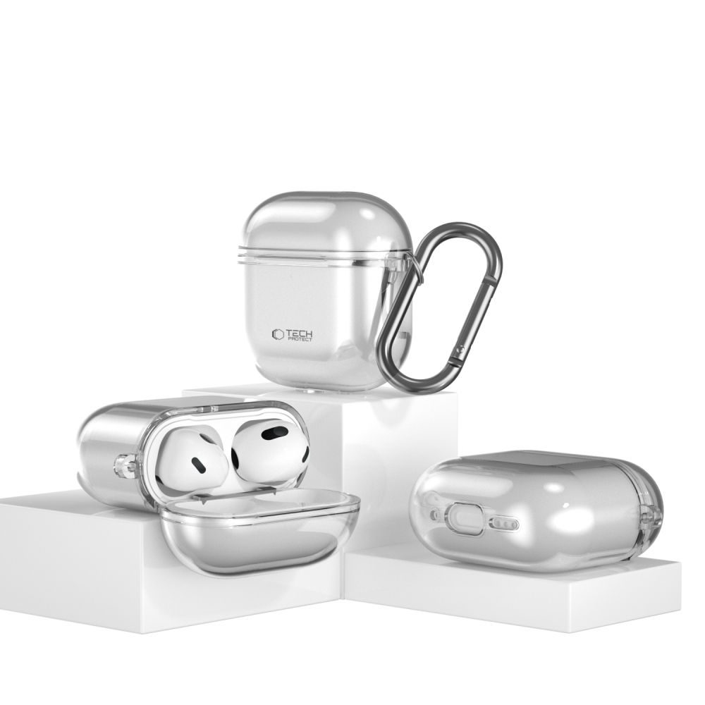Tech-Protect FlexAir obal, Apple AirPods 4, sivý