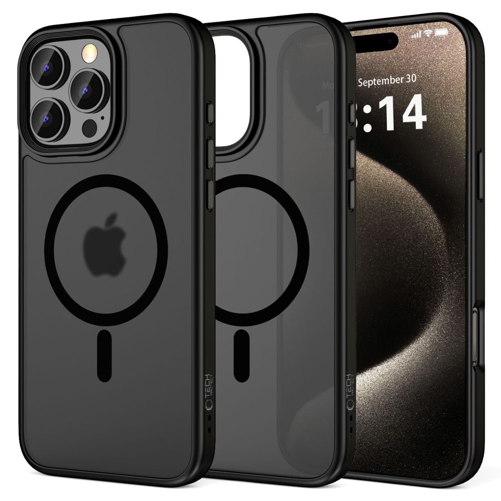 Tech-Protect MagMat MagSafe, iPhone 16 Pro Max, fekete matt
