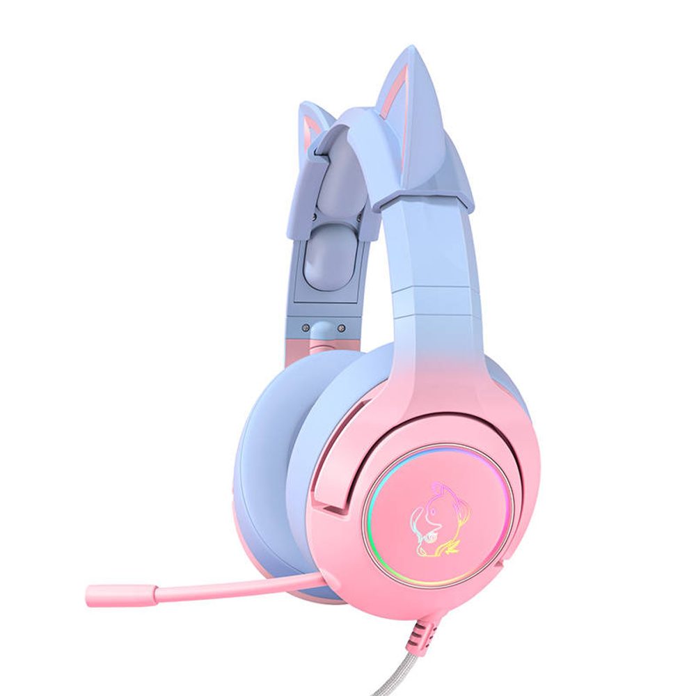 Onikuma K9 RGB Gaming Headset, Kék-rózsaszín