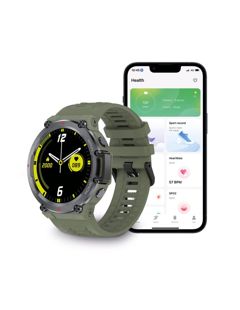 Ksix Oslo Smartwatch, Zelené