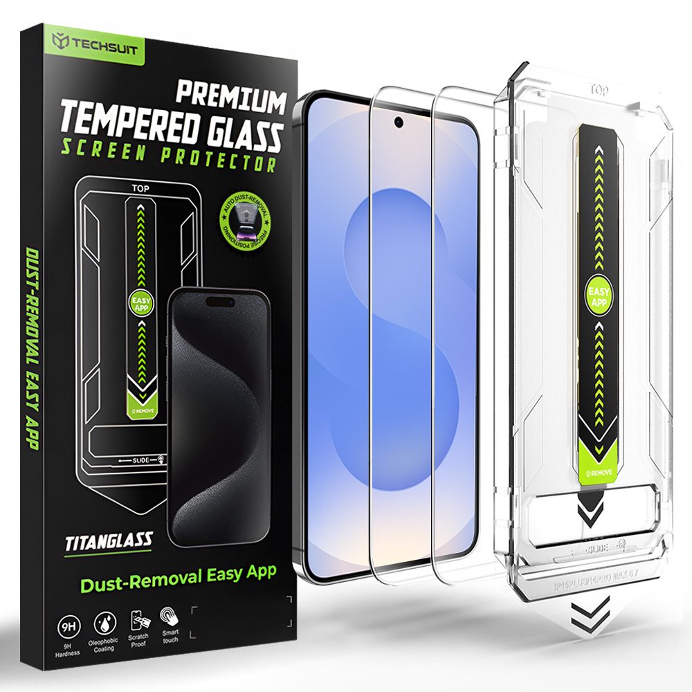 Techsuit TitanGlass CrystalHD, Samsung Galaxy S24 / S25, 2 kusy