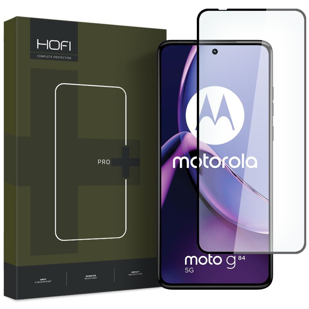 Hofi Pro+ Edzett üveg, Motorola Moto G84 5G, Fekete