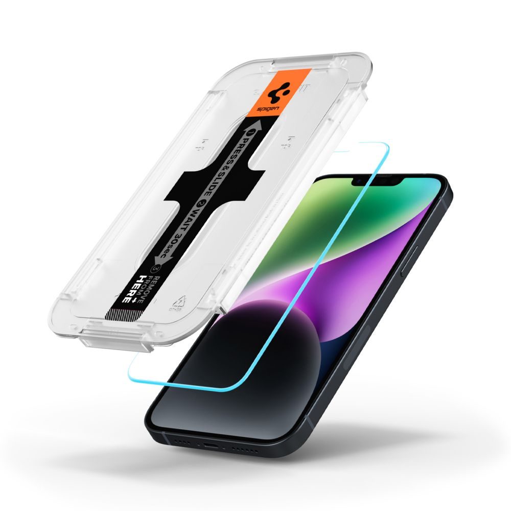 Spigen Glass.TR EZFit S Aplikatorom, Zaštitno Kaljeno Staklo, IPhone 13 Pro Max / 14 Plus