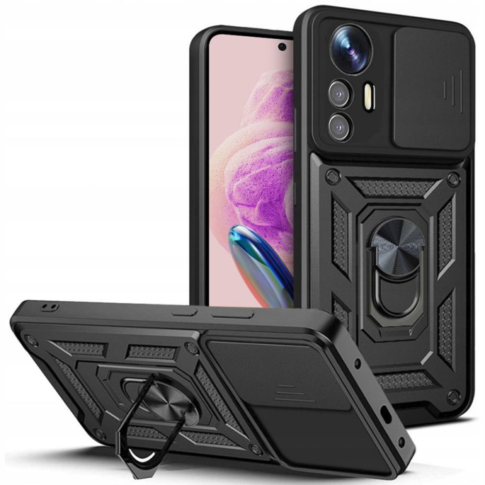 Techsuit CamShield, Xiaomi Redmi Note 12S, Crni