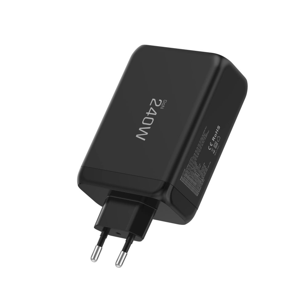 Tech-Protect 4portová nabíjačka, PD 240W / QC3.0, čierna