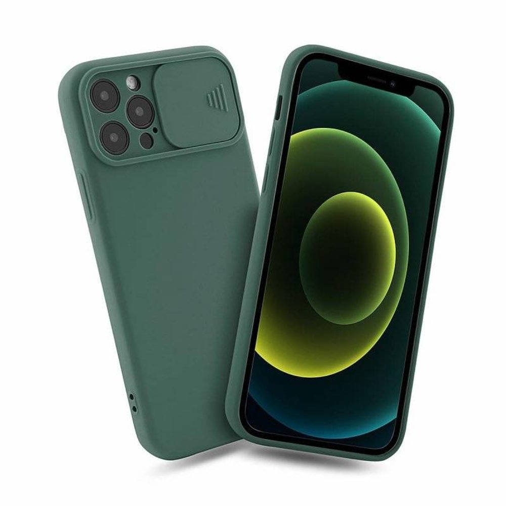 Husă Nexeri Cu Capac Pentru Cameră, IPhone 14 Pro Max, Verde