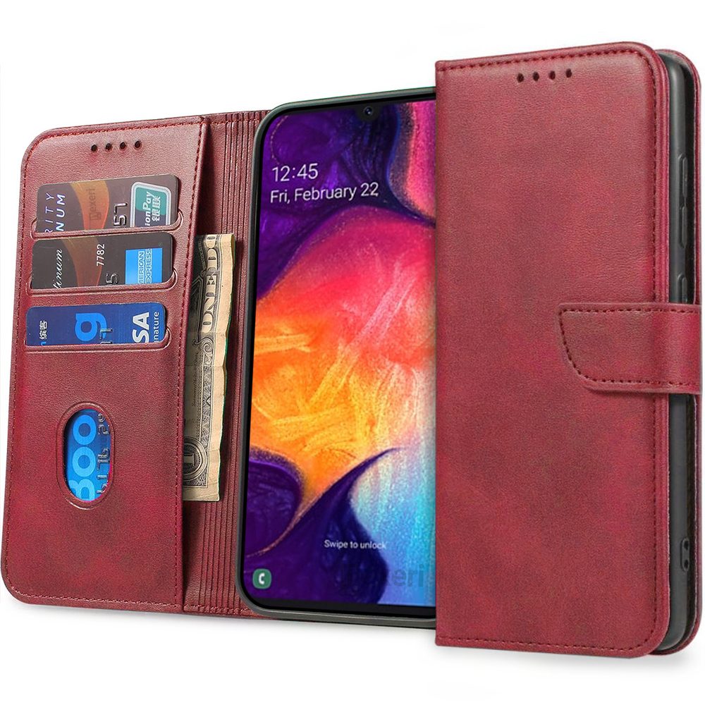 Nexeri Wallet Motorola Moto G14, červené pouzdro