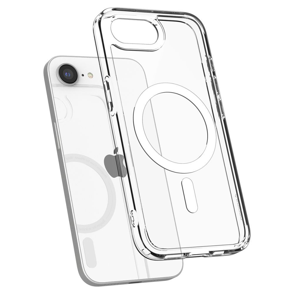 Spigen Ultra Hybrid Mag s MagSafe, iPhone 16e / 17e, biely