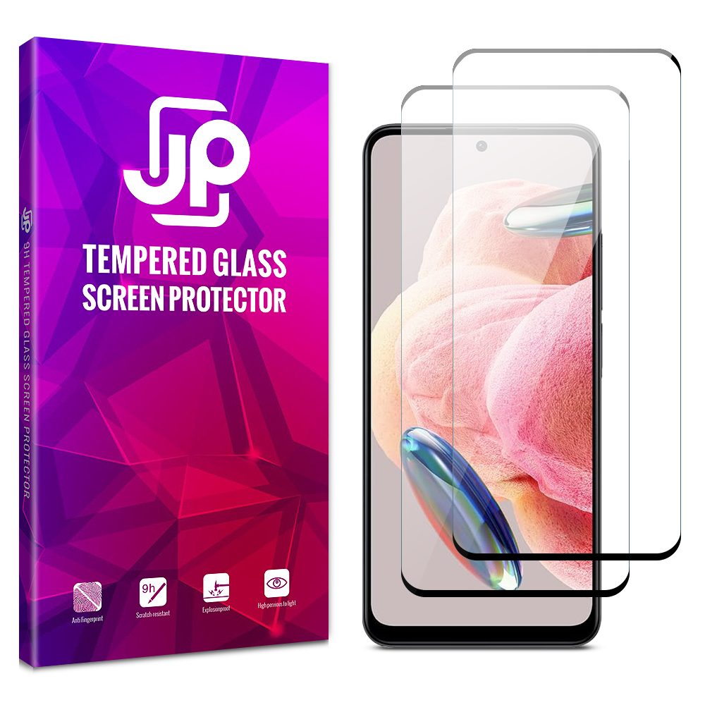 JP 2x 3D Steklo, Xiaomi Redmi Note 12 4G, črno