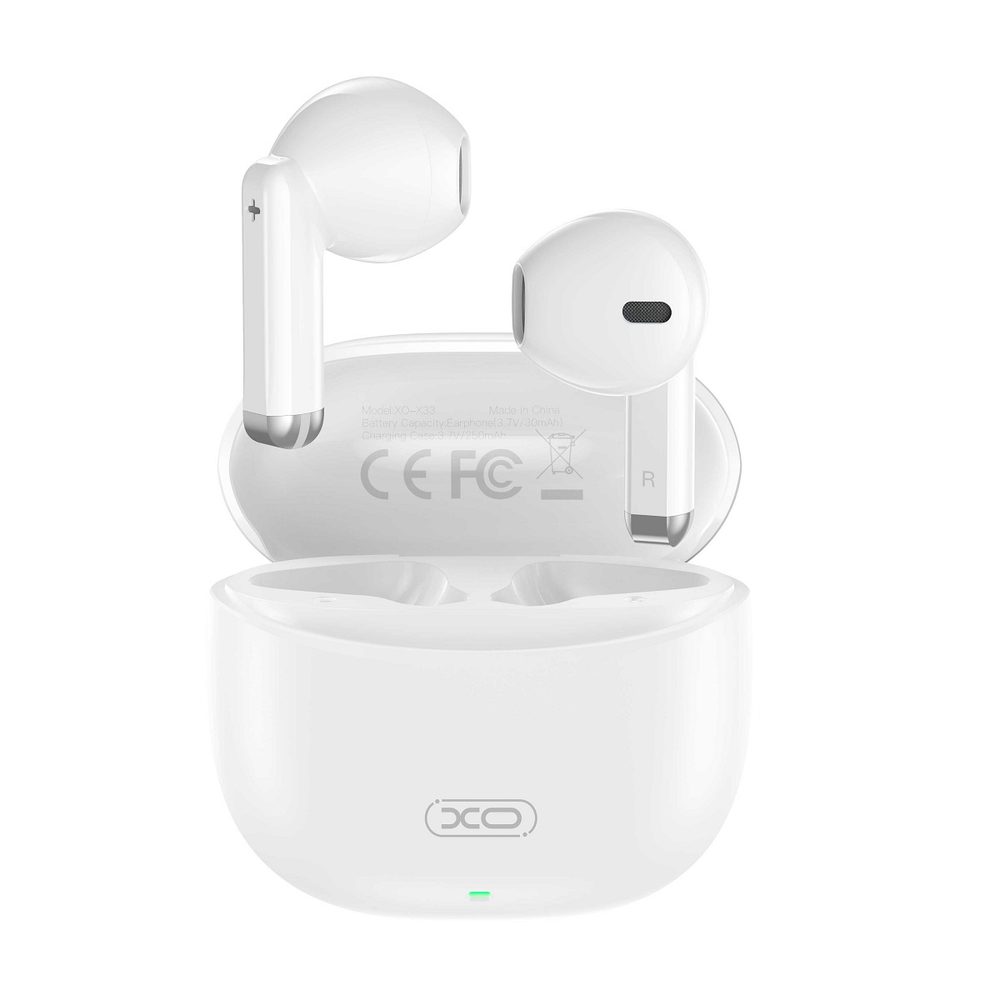 Levně XO Bluetooth sluchátka X33 TWS, bílá