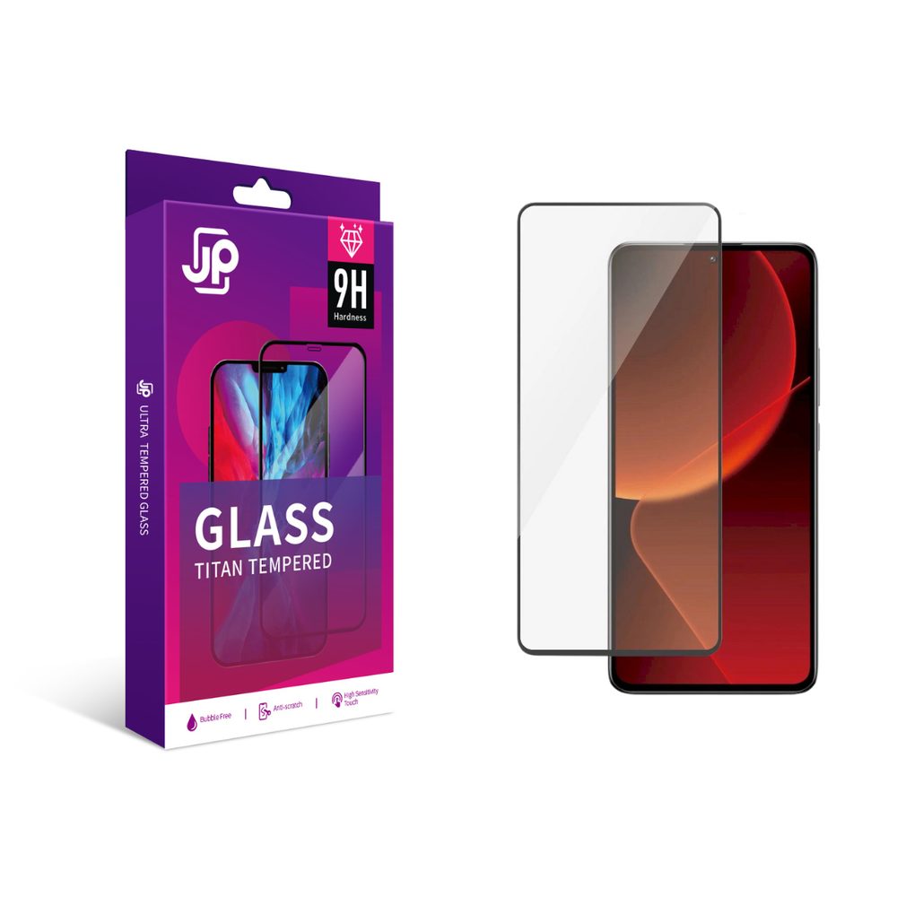 JP Titan extra odolné tvrzené sklo, Xiaomi 13T, černé