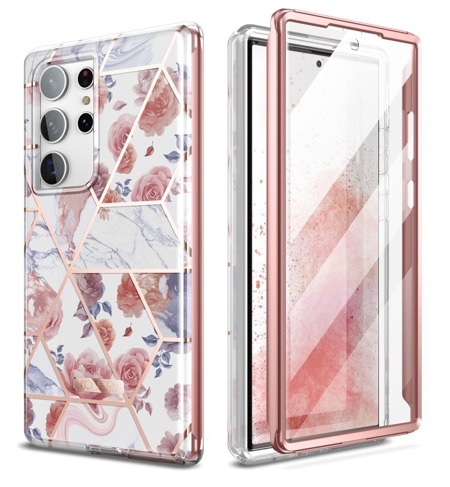 Tech-Protect Velar pouzdro, Samsung Galaxy S23 Ultra, marble