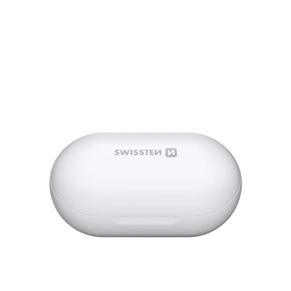 Swissten Bluetooth TWS Fejhallgató Stonebuds, Fehér