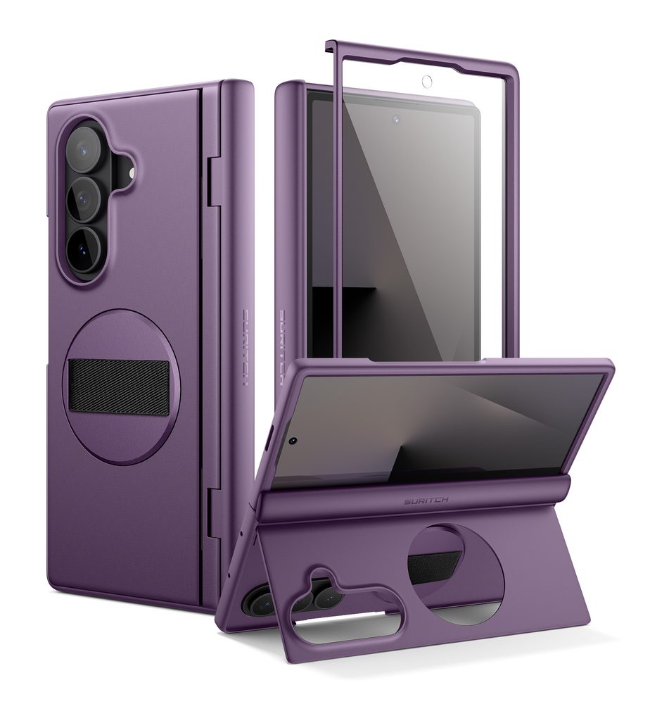 Levně Suritch 360° Kickstand obal Samsung Galaxy Z Fold 7, fialový
