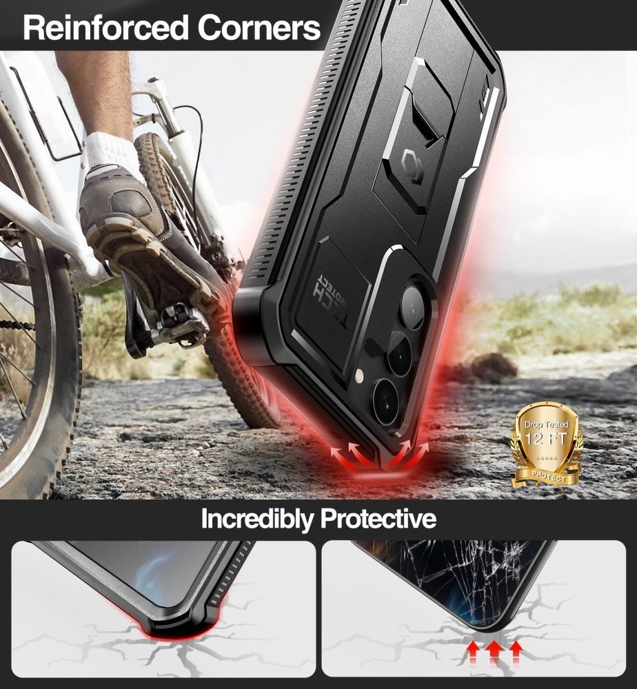 Tech-Protect Kevlar Pro Tok, Samsung Galaxy S23, Fekete