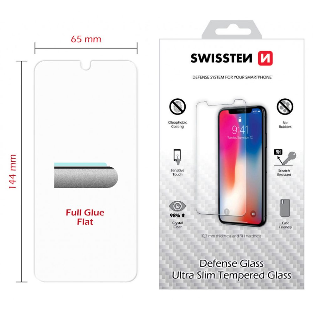 Swissten 2.5D Védő Edzett üveg, Huawei P30 Lite