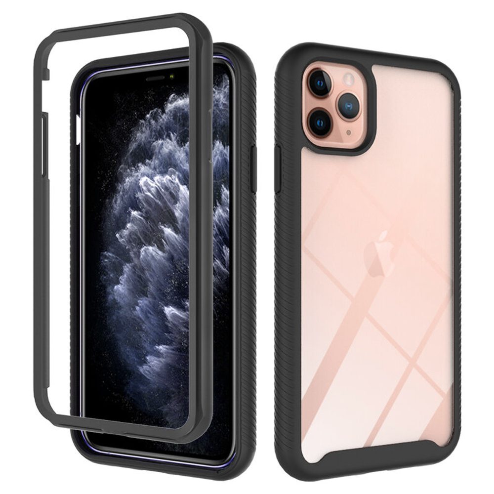 Techsuit Defense360 Pro + Védőfólia, IPhone 11 Pro, Fekete