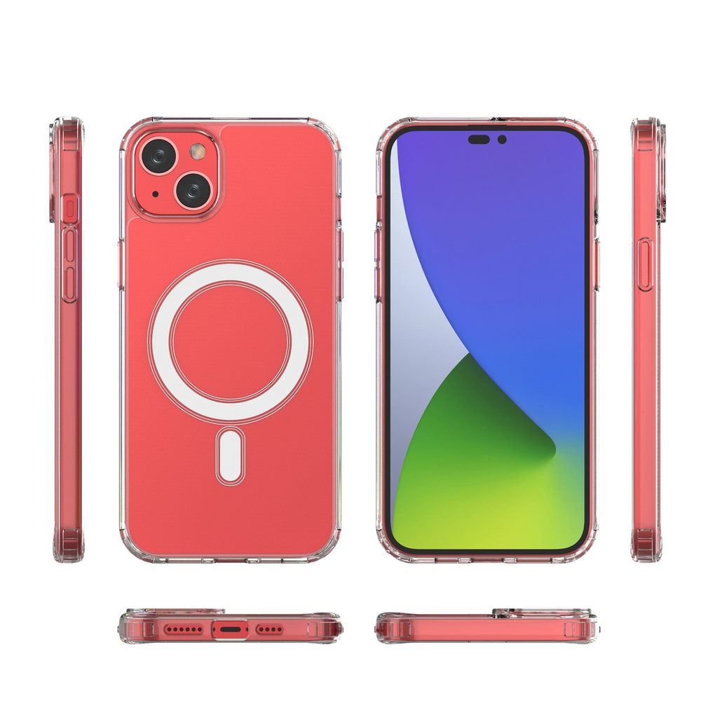Clear Magnetic Case MagSafe, IPhone 15 Plus, átlátszó