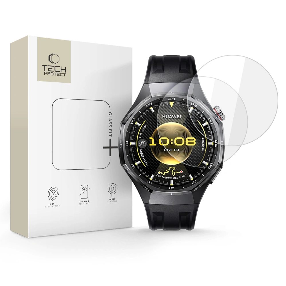 Levně Tech-Protect Tvrzené sklo Glass Fit+, Huawei Watch GT 6 Pro (46 mm), 2 kusy