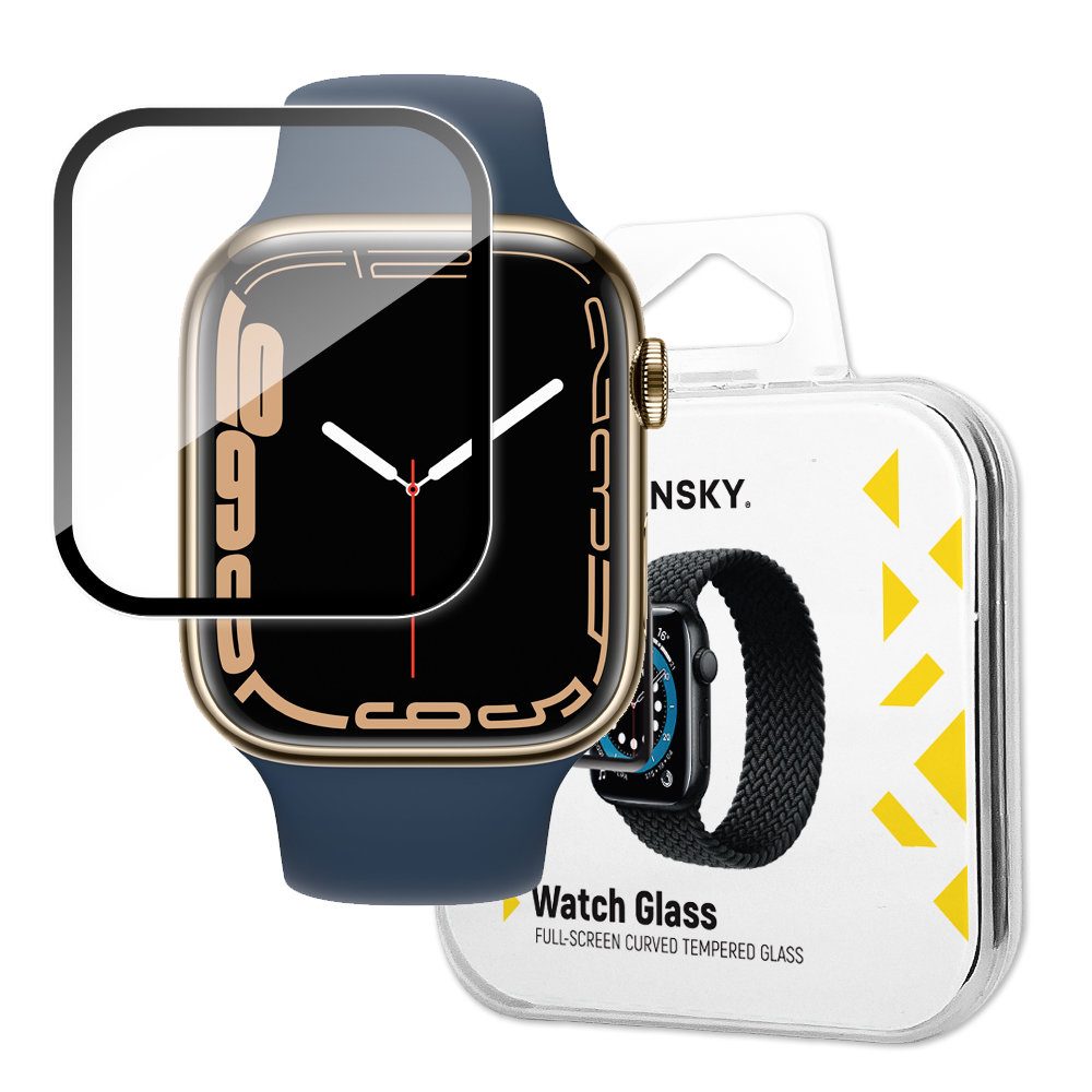 Folie De Sticlă Securizată Hibrid Wozinsky Watch Glass, Apple Watch 7 / 8 (41 Mm), Neagră