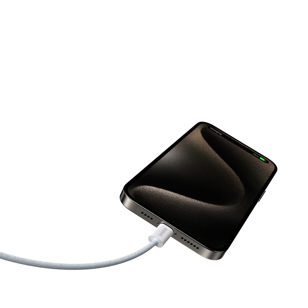 Dudao L6C kábel USB-C - USB-C, PD 30 W, 2 m, svetlo modrý