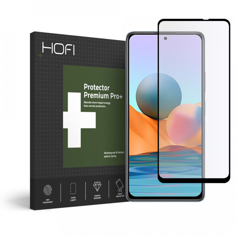 Hofi Pro+ Folie Sticlă Securizată, Xiaomi Redmi Note 10 Pro, Neagră