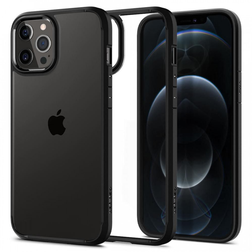 Spigen Ultra Hybrid Ovitek Za Mobilni Telefon, IPhone 12 / 12 Pro, črn